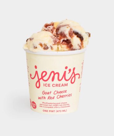 Goat Cheese with Red Cherries